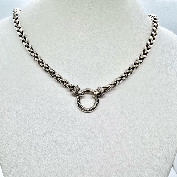 David Yurman Jewelry - David Yurman Wheat Chain Donut Necklace With Diamonds